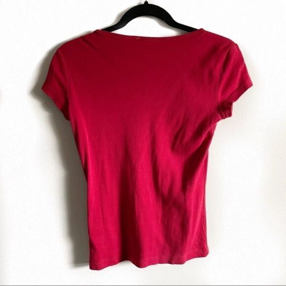 (3/$15) Y2K Vintage Tommy Hilfiger Red Tee - Picture 3 of 4